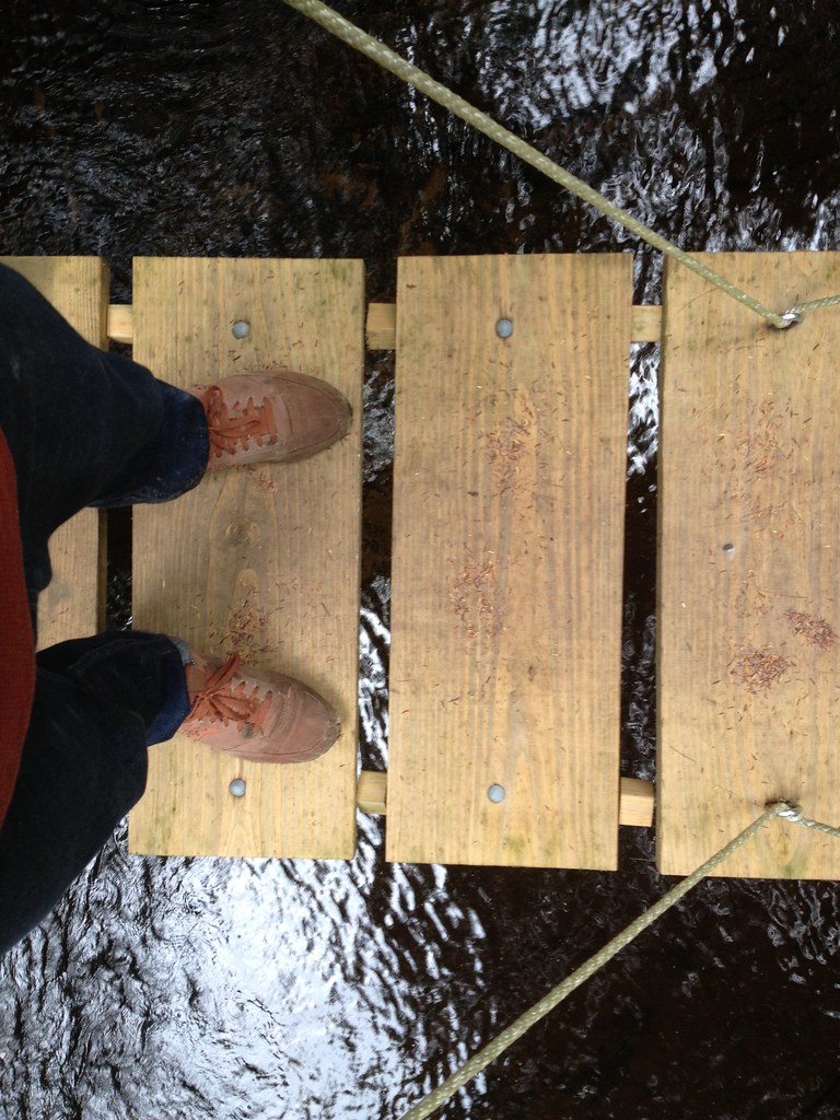 Crossing the Suspension Bridge