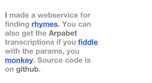 Arpabet Rhyme Finder