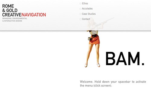 RGCreative.com, Screen 1